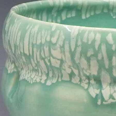 Large Soft salad Bowl in Seafoam Waterfall
