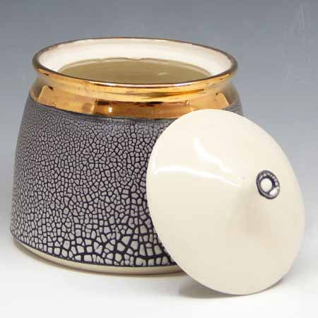 Stash Jar in Black, White & Gold - 39